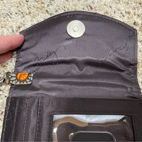 Vera Bradley wristlet wallet Canyon brown boho floral cottage core - Picture 7 of 9